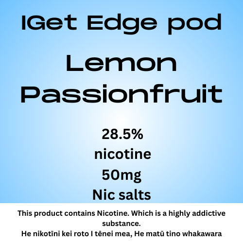 Iget Edge Pod Lemon Passionfruit 28.5mg Nicotine