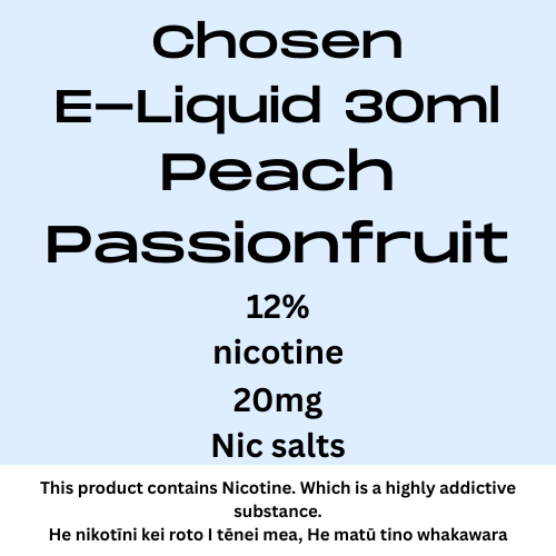 Chosen Peach Passionfruit 20mg Nic Salt