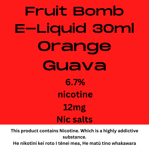 Fruit bomb Orange Guava 12mg nic salt 30ml