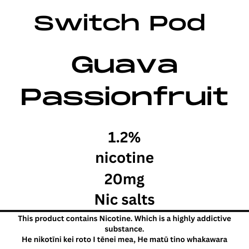 Switch Guava Passionfruit 20mg Nic Salt Pod