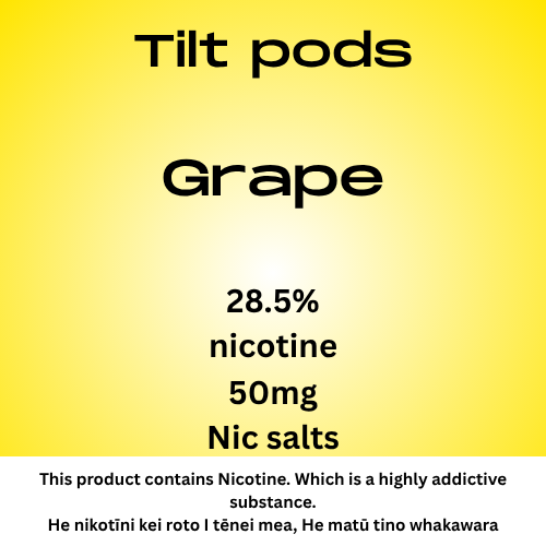 TILT Prefilled Pod Grape 50mg Nic Salt