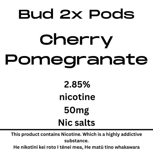 Bud Cherry pamekaranete 8000puffs 28mg Tote Nic 2 pods