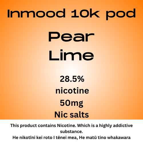Inmood 10k Pear Lime 40mg Nic Salt