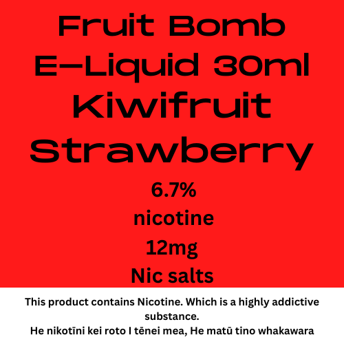 Fruit Bomb Kiwifruit Strawberry 12mg nic salt 30ml