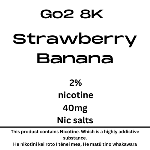 Go2 8K Pod Strawberry Banana 20mg/ml Nicotine