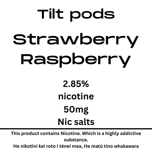 TILT Prefilled Pod Strawberry Raspberry 50mg Nic Salt