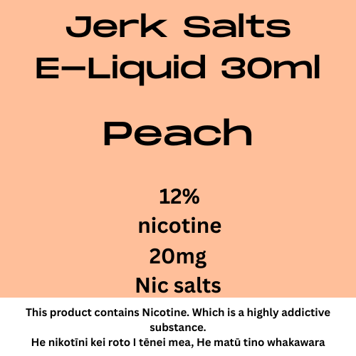 Jerk Salts Peach 20mg nic salt 30ml