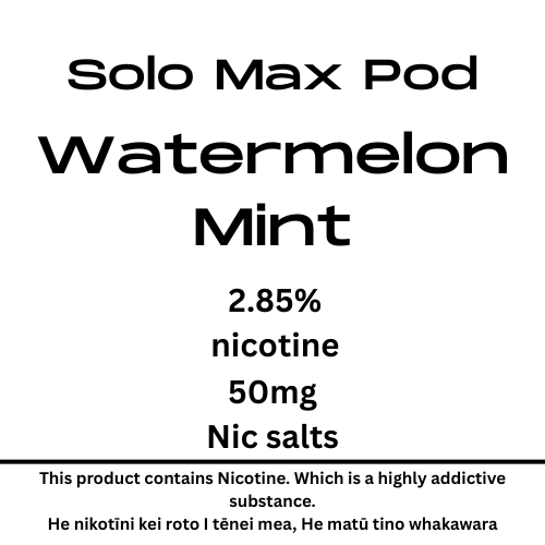 Solo MAX Pod Watermelon Mint 28.5mg Nicotine