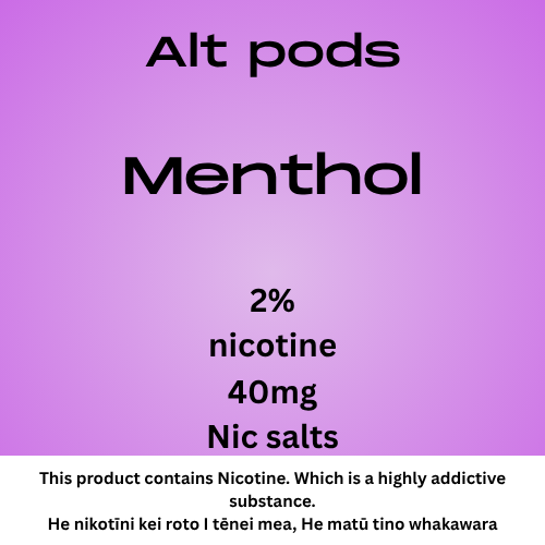 Alt Pods Menthol 2% Nicotine