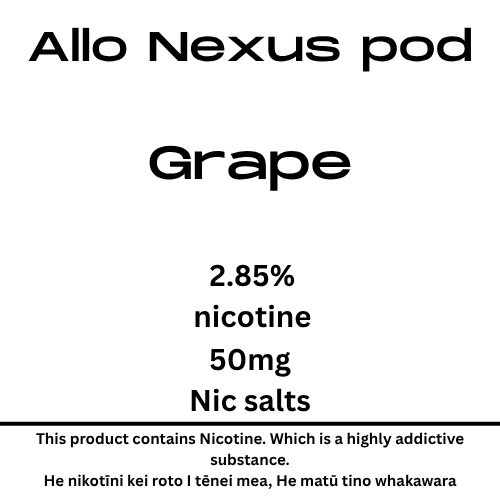 Nexus Pod Grape 6000puffs 50mg Nic Salt