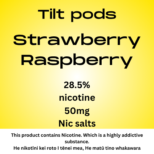 TILT Prefilled Pod Strawberry Raspberry 50mg Nic Salt