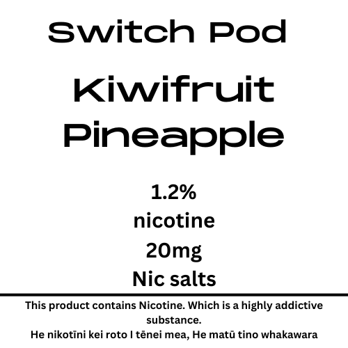 Switch Kiwifruit Pineapple 20mg Nic Salt Pod