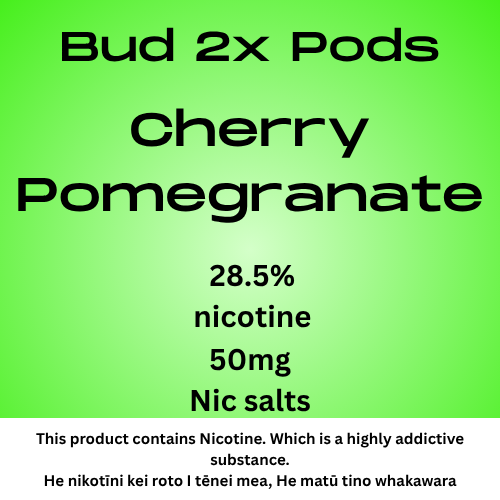 Bud 2 Pods Cherry Pomegranate 2.8% Nicotine