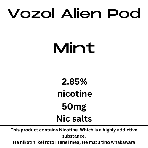 Vozol Alien Luxe Pod Mint 25mg/ml Nicotine