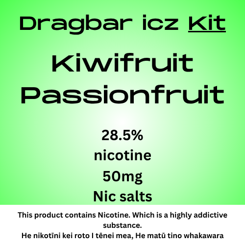 Dragbar Icz Max Kit Kiwifruit Passionfruit 28.5mg/ml Nicotine
