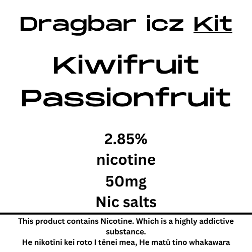 Dragbar Icz Max Kit Kiwifruit Passionfruit 28.5mg/ml Nicotine