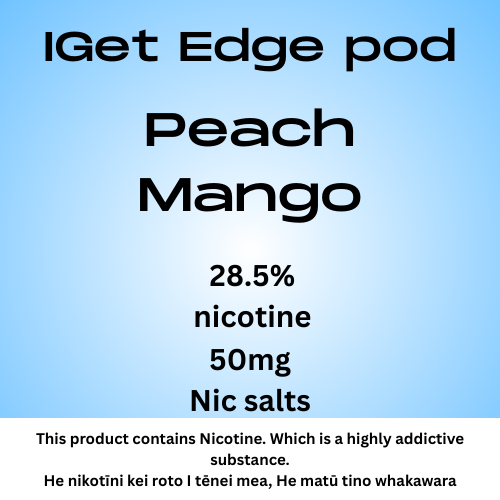 Iget Edge Pod Peach Mango 28.5mg Nicotine