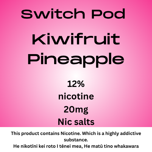 Switch Kiwifruit Pineapple 20mg Nic Salt Pod