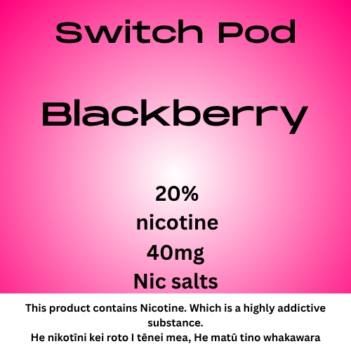 Switch Blackberry 40mg Nic Salt Pod