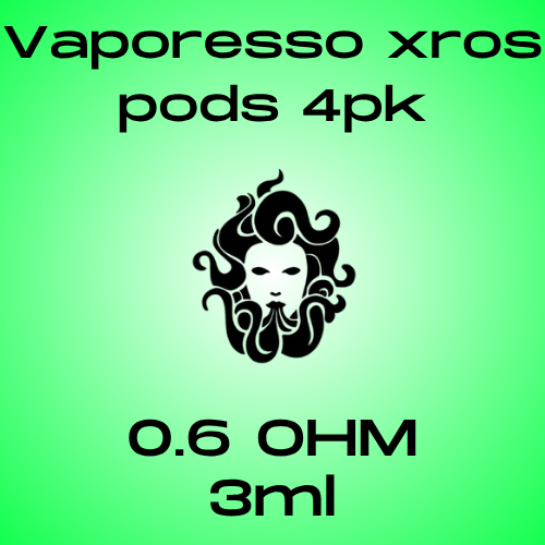 Vaporesso Xros Pod 3ml 0.6 Mesh 4 Pack