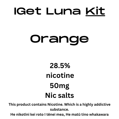 Iget Luna Kit Orange 28.5mg Nicotine