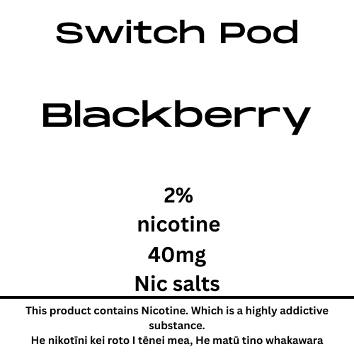 Whakawhiti Blackberry 40mg Nic Tote Pod