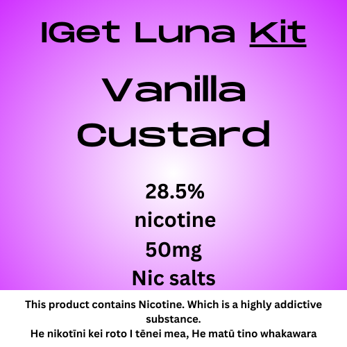Iget Luna Kit Vanailla Custard 28.5mg Nicotine