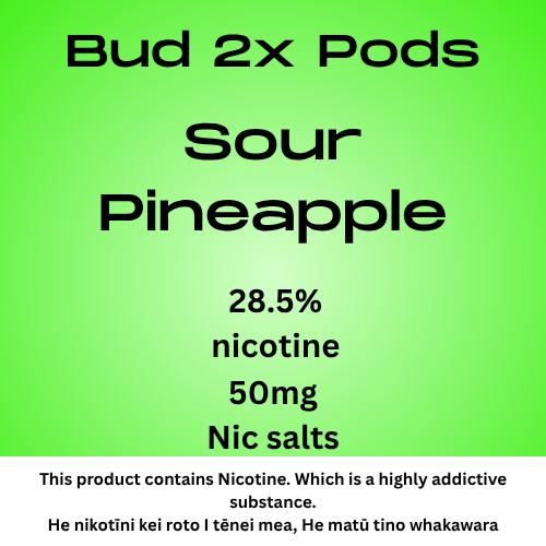 Bud 2 Pods Sour Pineapple 2.8% Nicotine