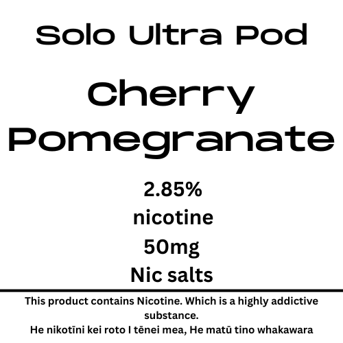 Solo Ultra Pod Cherry Pomegranate 28.5mg/ml Nicotine Strength