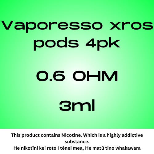 Vaporesso Xros Pod 3ml 0.6 Mesh 4 Pack