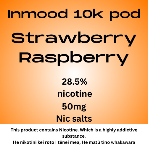 Inmood 10k Strawberry Raspberry 40mg Nic Salt