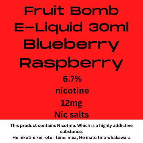 Fruit Bomb Blueberry Raspberry 12mg nic salt 30ml