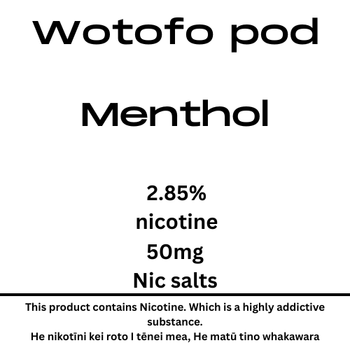 Wotofo Nexpod Pod Menthol 40mg Nic Salt