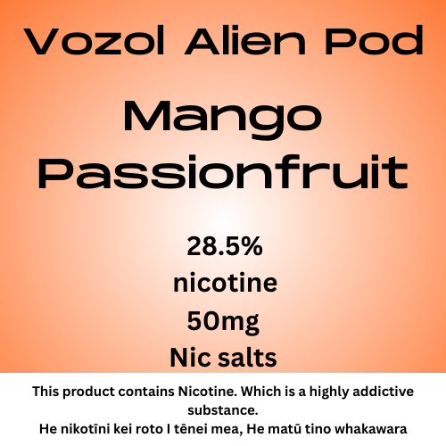 Vozol Alien Luxe Pod Mango Passionfruit 25mg/ml Nicotine