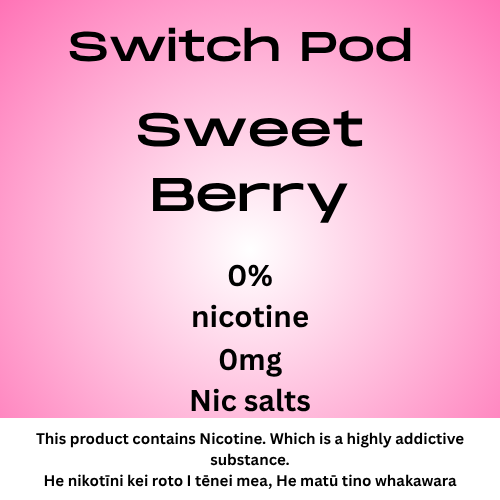 Switch Sweet Berry 0mg Nic Salt Pod