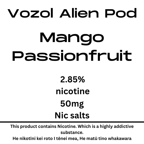 Vozol Alien Luxe Pod Mango Passionfruit 25mg/ml Nicotine