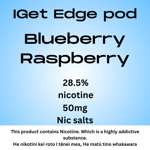 Iget Edge Pod Bluberry Raspberry 28.5mg Nicotine