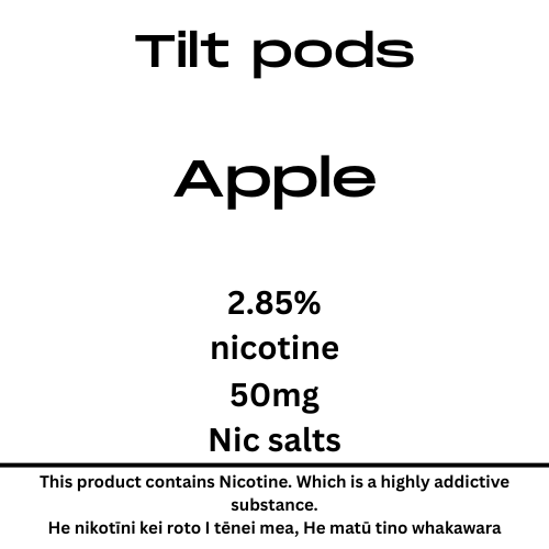 TILT Prefilled Pod Apple 50mg Nic Salt