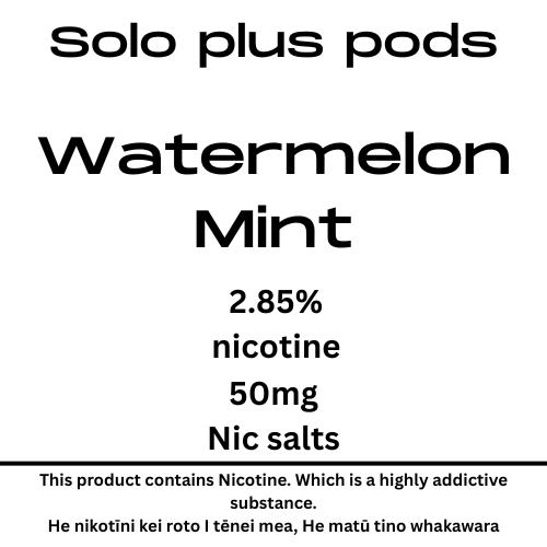 Solo Plus Pod Watermelon Mint 28.5mg/ml Nicotine