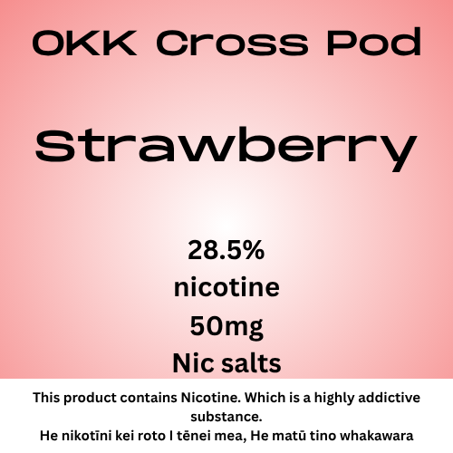 OKK Strawberry 28.5mg Nic Salt Pod 5000 Puff