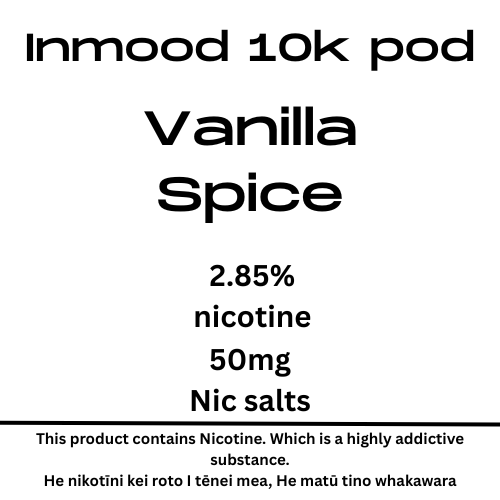 Inmood 10k Vanilla Spice 40mg Nic Salt