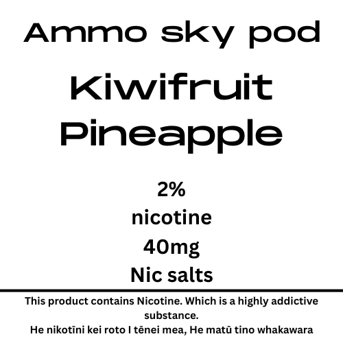 Ammo Sky Pod Kiwifruit Pineapple 20mg/ml Nicotine