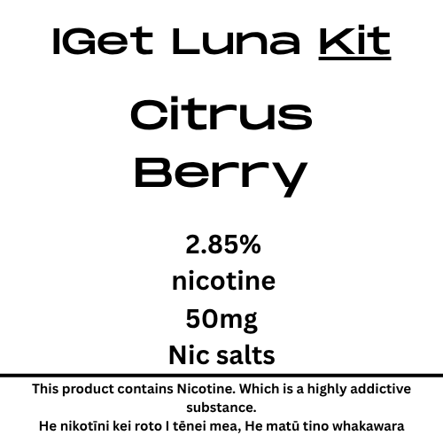 Iget Luna Kit Citrus Berry 28.5mg Nicotine