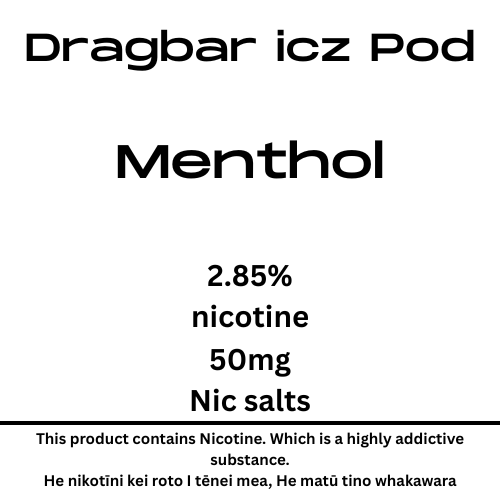 Dragbar Icz Max Pod Menthol 28.5mg/ml Nicotine