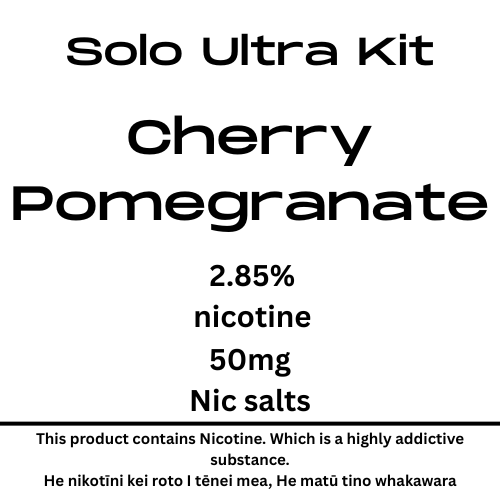 Solo Ultra Kit Cherry Pomegranate 28.5mg/ml Nicotine Strength