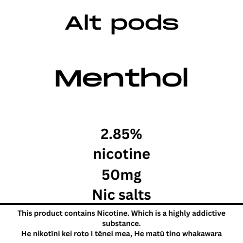 Alt Pods Menthol 2.85% Nicotine