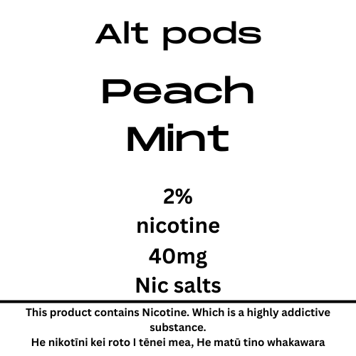 Alt Nu Pods Peach Mint 2% Nicotine