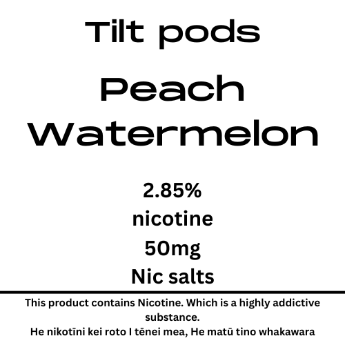 TILT Prefilled Pod Peach Watermelon 50mg Nic Salt