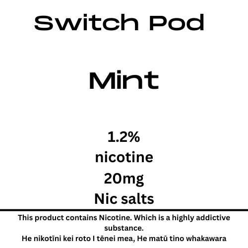 Switch Mint 20mg Nic Salt Pod