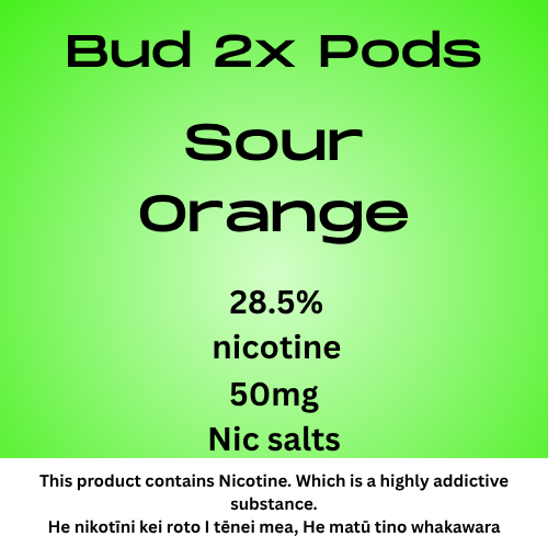 Bud 2 Pods Sour Orange 2.8% Nicotine